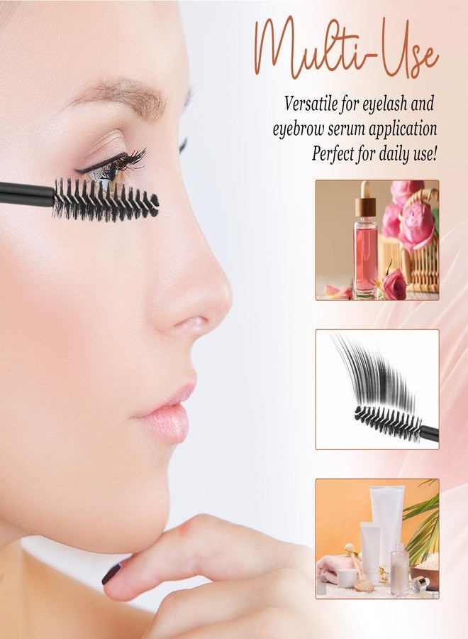 Larrel 5PCS Empty Mascara Tube and Eyelash Wand, 10ml Eyelash Cream Container Bottle, Clear Mascara Containers, Eyelash-Wands with Tube for Castor Oil, Eyebrow Growth Serum and Coconut Oil (Gold) - Image 5
